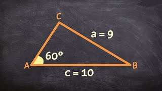 Law of sines Ambiguous case two solutions [upl. by Ledda]