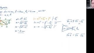 Anwendungen des Pythagoras in Vierecken Parallelogramm [upl. by Goldston]