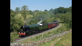 60103 Flying Scotsman with the Royal train Darnholme NYMR [upl. by Ameluz]