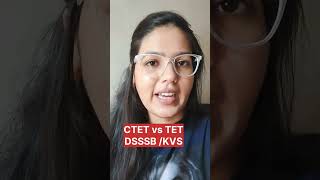 CTET VS TET  DSSSB EXAM  KVS EXAM DATE ctetexam kvs viralvideo shortsvideo [upl. by Yclehc]