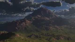 Terragen 25 Flying through clouds animation [upl. by Eynahpets455]