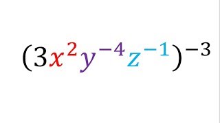 Expresiones algebraicas con exponentes negativos  Ejemplo 2 [upl. by Elleinwad]