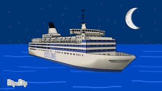 ⚓SHIP MS Estonia Sinking FlipaClip🚢 [upl. by Ahsirtap796]