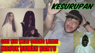 KOCAK ORANG LATAH MAU PINGSAN MASUK RUMAH HANTU THE SACRED RIANA VLOGGI 8 [upl. by Hector]