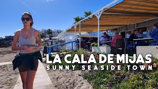 La Cala de Mijas Spain Sunny Seaside Town February 2024 Update  Costa del Sol  Málaga 4K [upl. by Jarret887]