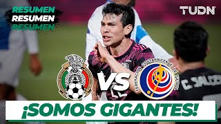 Resumen y goles  México vs Costa Rica  Amistoso Internacional 2021  TUDN [upl. by Slinkman]