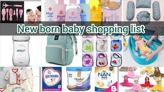 New born baby shopping list  Things to buy for newborn baby  new born essentials list to buy [upl. by Malvie64]