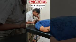 Cervical disc bulge treatment chiropracticadjustmentindia backpaintreatment youtubeshorts [upl. by Zita]