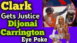 Caitlin Clark Has Finally Received Justice For Dijonai Carrington Eye Poke At WNBA Playoffs [upl. by Michaella31]