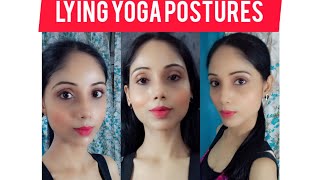 Lying yoga postures for weightloss  therapeutic lying yoga postures 🕉️💚✅💕😊 [upl. by Menendez]