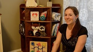 DIY Corner Nursery Bookshelf [upl. by Carr]