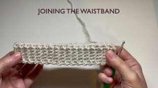 How to Join a Ribbed Waistband [upl. by Eecyal]