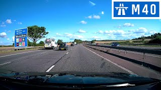 M40 Motorway  J14 A452 Warwick South to J11 A422 Banbury [upl. by Aneej]