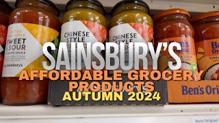 Sainsburys Top Affordable Grocery Products for Autumn 2024 4K [upl. by Arhsub]