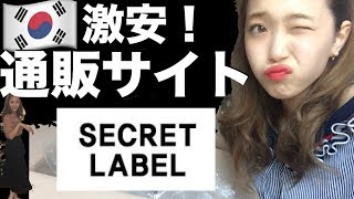 韓国の激安通販サイト見つけた！！SECRETLABEL購入品紹介！！【学生にオススメ】 [upl. by Hayes179]