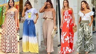 Mujer Vestidos Largos Maxi VESTIDOS MODERNOS Y ELEGANTES EN TENDENCIA PRIMAVERA 2022 [upl. by Tselec]