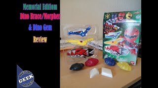 AbarangerDino Thunder Memorial Edition Dino Brace amp Dino Gem Review [upl. by Soo]