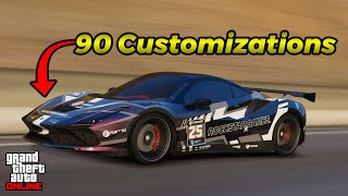 Top 20 Most Customizable SUPER Cars in GTA Online 2024 [upl. by Isnyl]