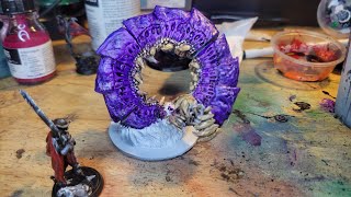 Painting A Purple Worm Day 209 Of Painting A Miniature Every Day [upl. by Nojad317]