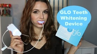 GLO Science GLO Brilliant Personal Teeth Whitening Device Review [upl. by Mercier]