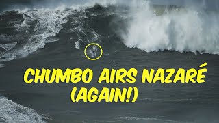 Chumbo 🇧🇷Airs Nazaré Again Nazaré Surfing Feb 24 2024 🇵🇹 [upl. by Federica532]