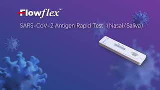 Flowflex SARSCoV2 Antigen Rapid Test Nasal Saliva Saliva swab included [upl. by Constantin]