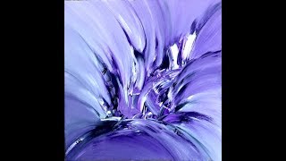 purple diamond abstract painting Acrylic abstrakte Malerei mit Acryl [upl. by Nappy]