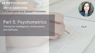 Unit 2A Part 5 Psychometrics [upl. by Tye525]