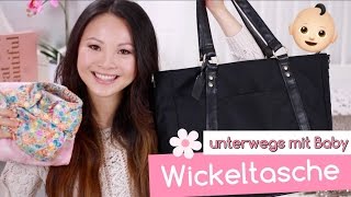 MEINE WICKELTASCHE VON DM  STOFFWINDELN  BABY WICKELN  STILLEN  Mamiseelen [upl. by Ahsiken]