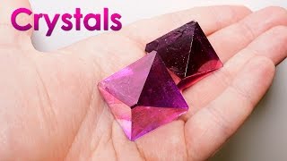 Grow Purple Single Crystals of Salt at Home DIY Home Decorations [upl. by Nnaycart]