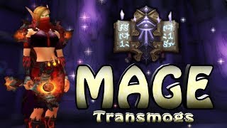 World of Warcraft  Mage Transmogs  Flame Teaser Xmog Set [upl. by Chelsie27]