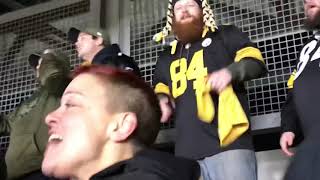 Steelers fans react to ending of Ravens vs Browns Week 17 [upl. by Asertal933]