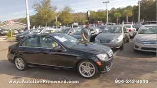 Autolines 2010 MercedesBenz CClass C300 Luxury Walk Around Review Test Drive [upl. by Ayatal]