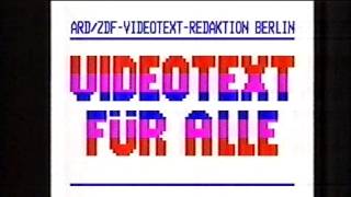 Logo ARD  Videotext für alle  Vorspann Intro Sport extra 1989 [upl. by Nylrahc]