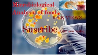 How to make Microbiological analysis of food  Method of testing [upl. by Annavahs]