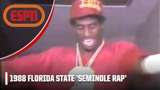 Seminole Rap by the 1988 Florida State Seminole football team w Deion Sanders 🎤  Iconic Moments [upl. by Trub851]