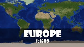 Europe 11500 scale in minecraft [upl. by Had832]