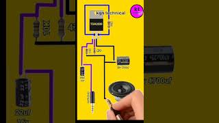 TDA 2030 ic audio amplifier circuit diagram shorts [upl. by Gilson]