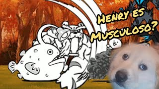 ANCIANOS MUSCULOSOS Y HENRY  THE BATTLE CATS [upl. by Nadruoj]