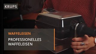 KRUPS professionelles Waffeleisen Pro FDD95D Review Video [upl. by Anstice]