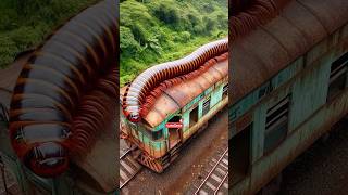 Nature Exploration  Travel Discovered  Millipede on Train shorts trending wow [upl. by Sardella]