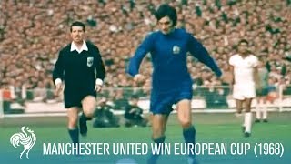 Manchester United Win European Cup vs SL Benfica 1968  British Pathé [upl. by Nalhsa496]