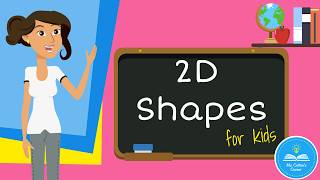 2D shapes for kids  Learn shapes like rectangle square circle hexagon and triangle [upl. by Annot]