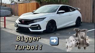 Honda Civic Si goes BIG TURBO  Rv6 R365 Turbo [upl. by Nylhsa]