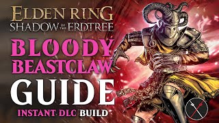 Elden Ring Beast Claw Build  How to Build a Bloody Beastclaw Guide Shadow of the Erdtree Build [upl. by Septima192]