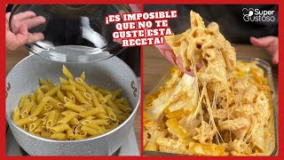 Pollo macarrones con queso ¡una forma que es imposible que no te guste [upl. by Adnirod562]