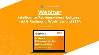 Webinar  Mit ecmone Invoices for DATEV die ERechnungspflicht meistern [upl. by Callahan954]