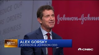 Johnson amp Johnson CEO Alex Gorsky on whats in the pipeline growth drivers and talc lawsuit [upl. by Markus]