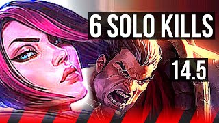 FIORA vs DARIUS TOP  6 solo kills 700 games Dominating Rank 15 Fiora  KR Challenger  145 [upl. by Aninad997]