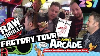 Raw Thrills Arcade Game Factory Tour 257 Arcade Tour and Billy Goat Tavern Review Chicago [upl. by Fiona183]